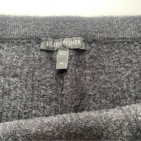 Eileen Fisher Wool Floral Print Knit Pencil Skirt Medium - Picture 8 of 9